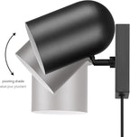 Globe Electric 65000098 1-Light Plug-in or Hardwire Wall Sconce, Matte Black - Image 13