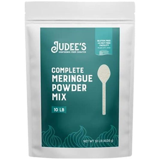 Judee's Gluten Free Complete Meringue Powder Mix Bulk 10 lb - Great for Baking and Decorating - No Preservatives - Gluten-Free and Nut-Free - Make Meringue Cookies, Pies, Frosting, and Royal Icing