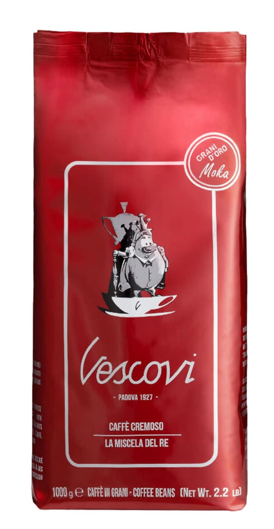 V Vescovi Cremoso Coffee Beans | Premium Italian Espresso Beans | Medium Roast | 2.2 lb/1kg