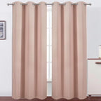 LEMOMO Blush Thermal Blackout Curtains/42 x 84 Inch/Set of 2 Panels Room by Lemomo
