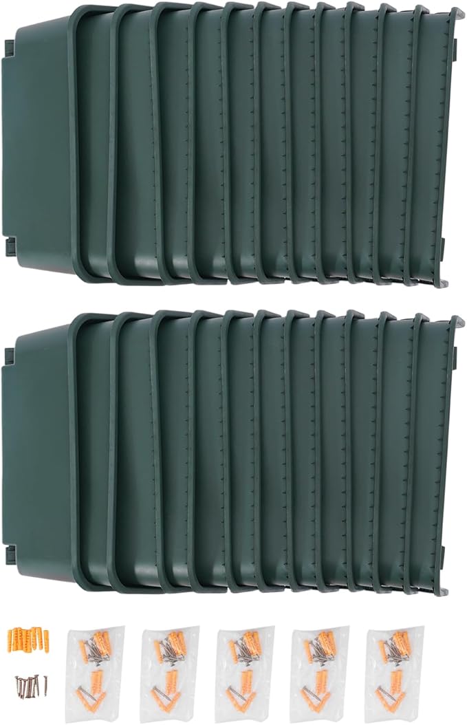 24 Pack Vertical Garden Planter, 13 inch Wall Mounted Planter - Image 9