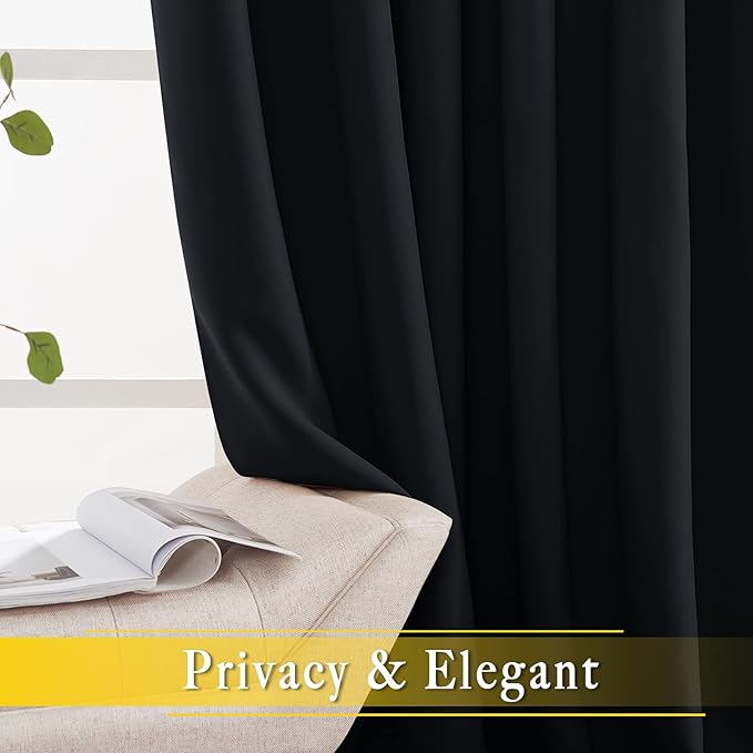 NICETOWN Blackout Curtain for Sliding Glass Door, Patio Door Curtains, Thermal - Image 4