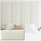 IFNOW Wall Mounted Upholstered Headboard Queen, 3D Peel and Stick Soundproof by IFNOW