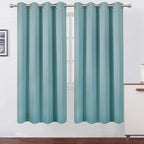 LEMOMO Stone Blue Thermal Blackout Curtains/52 x 72 Inch/Set of 2 Panels Room by Lemomo