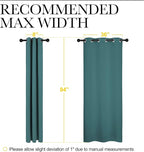 NICETOWN Thermal Insulated Solid Grommet Blackout Curtains/Drape - Image 6