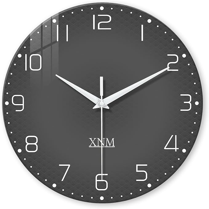 XNM Round Large Wall Clock for Living Room 24 Inch Wall Clocks Battery Operated by XNMwallclock