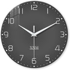 XNM Minimalist Large Clocks for Living Room Round Wall Clock Battery Operated by XNMwallclock