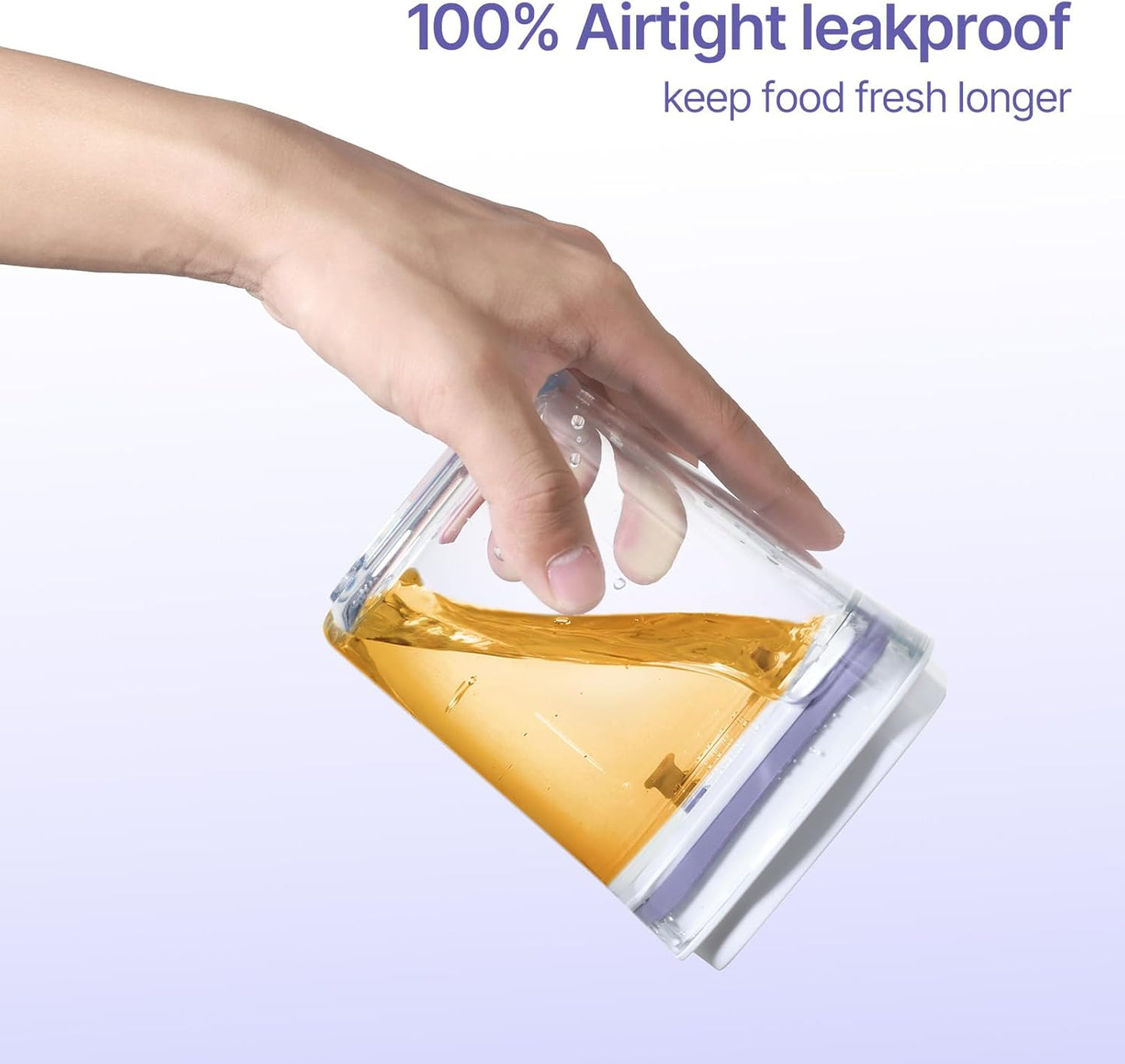 Food Airtight Containers storage with Lids 3 Pack One Button Open/POP UP/Kitchen Storage Organization for Coffee Tea Brown Sugar Cereals 700ml/950ml/1800ml