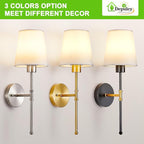 Depuley Battery Operated Wall Sconce: Set of 2 Wireless Wall Lights - Image 8