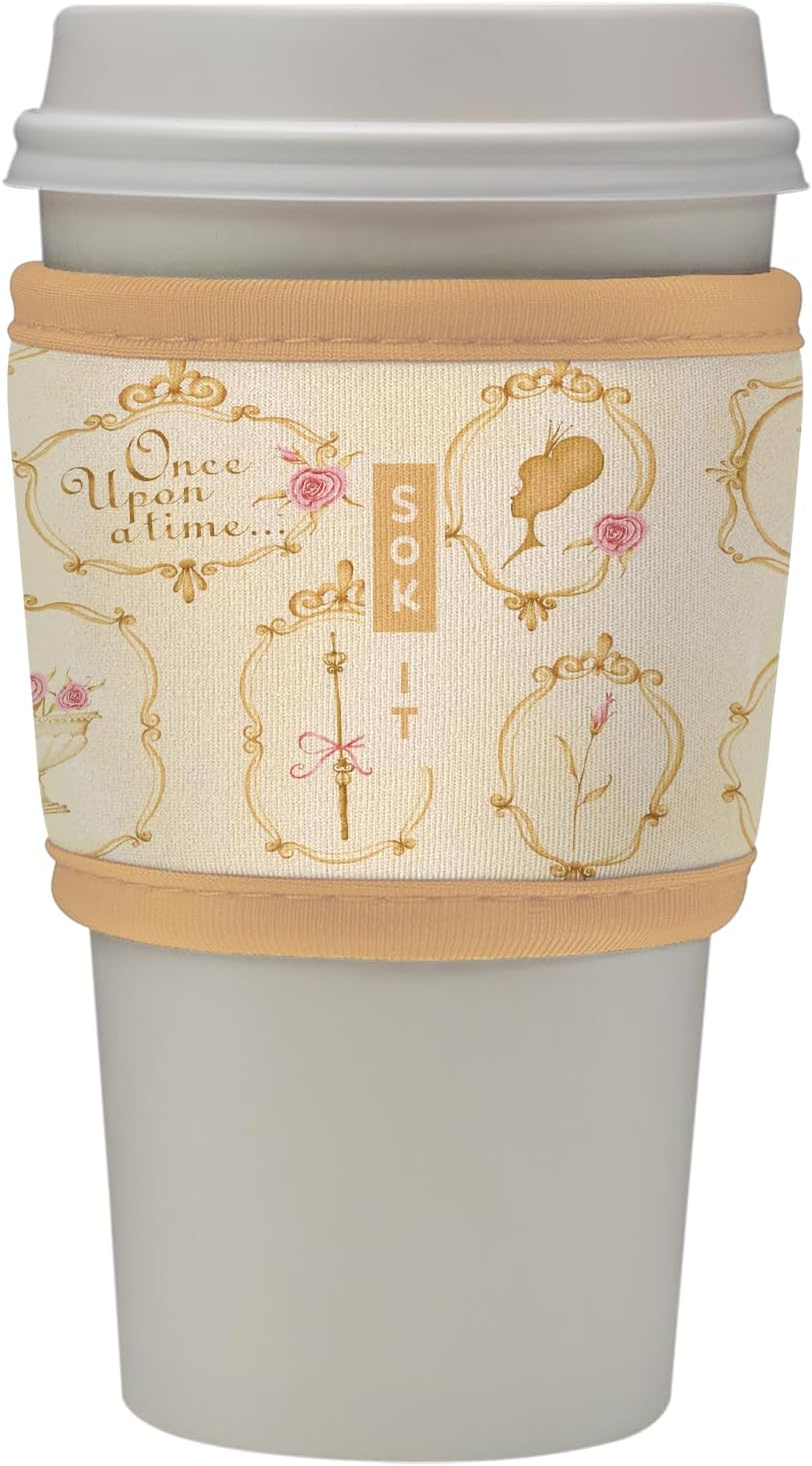 Sok It HotSok Coffee & Tea Reusable Insulated Neoprene Cup Sleeve (Happily Ever After)