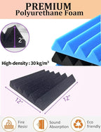 Sound Proof Foam Panels for Wall 24 Pack Acoustic Panels Sound Absorbing 2" X - Image 3