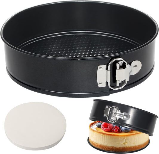 7 Inch Springform Pan for Instant Pot 6, 8 Qt Pressure Cooker 50Pcs Parchment Paper Baking Mold Round Leakproof Nonstick Removable Bottom Bakeware for Cake Cheesecakes Pizza and Quiches Accessories