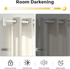 2 Pack Curtain Rods 36-88 Inch, 1 Inch Adjustable Heavy Duty Room Darkening - Image 3