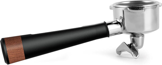 54mm Espresso Double Spouts Portafilter with 3 Ear | Stainless Steel Basket and Black Aluminum Alloy Handle | Fits 54mm Breville/Sage Barista Espresso Machine | Espresso Accessories