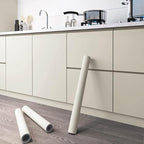 Dimoon 394''x23.6'' Cream Skin Peel and Stick Wallpaper Contact Paper Modern - Image 2