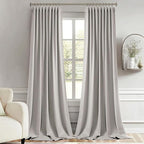 MIULEE Stone Back Tab Blackout Curtain 96 Inch Long 2 Panels Set - Image 8
