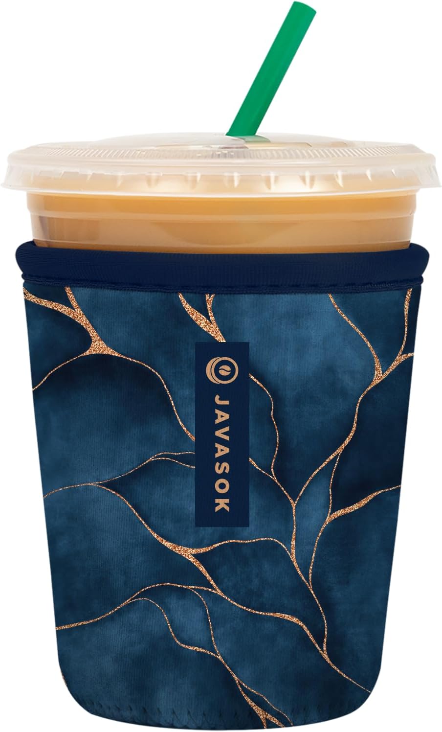 Sok It JavaSok Iced Coffee & Cold Soda Insulated Neoprene Cup Sleeve (Midnight Hour, Small: 16-20oz)