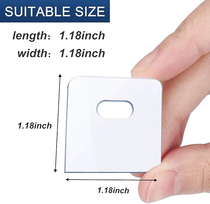 SOGEWO Clear Vertical Blind Repair Tabs, Vertical Blinds tabs/Blind Fixers - Image 2