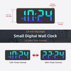 LED Digital Wall Clock with Dynamic RGB Display, Big Digits, Auto-Brightness - Image 3