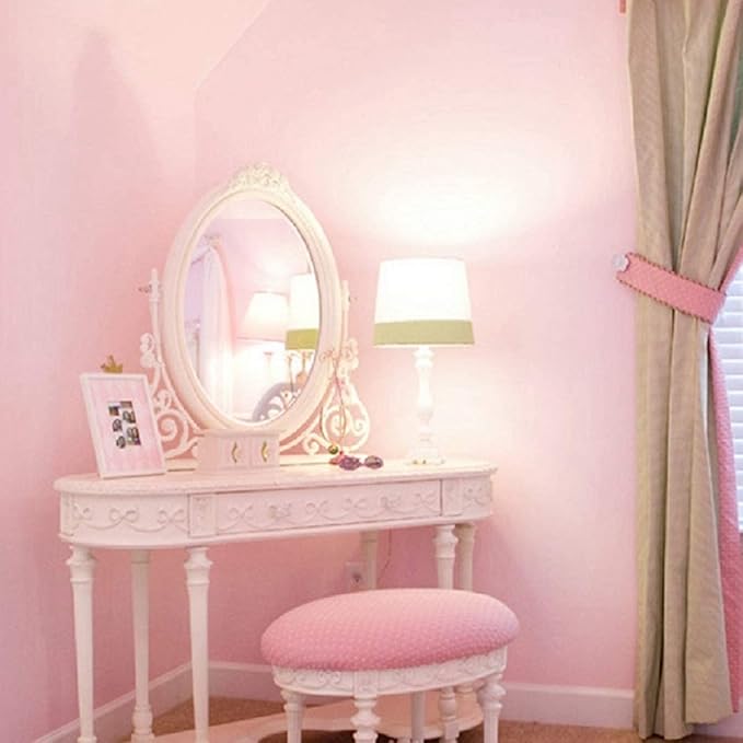practicalWs Pink Self-Adhesive Wallpaper Film Stick Paper Easy to Apply Peel - Image 5