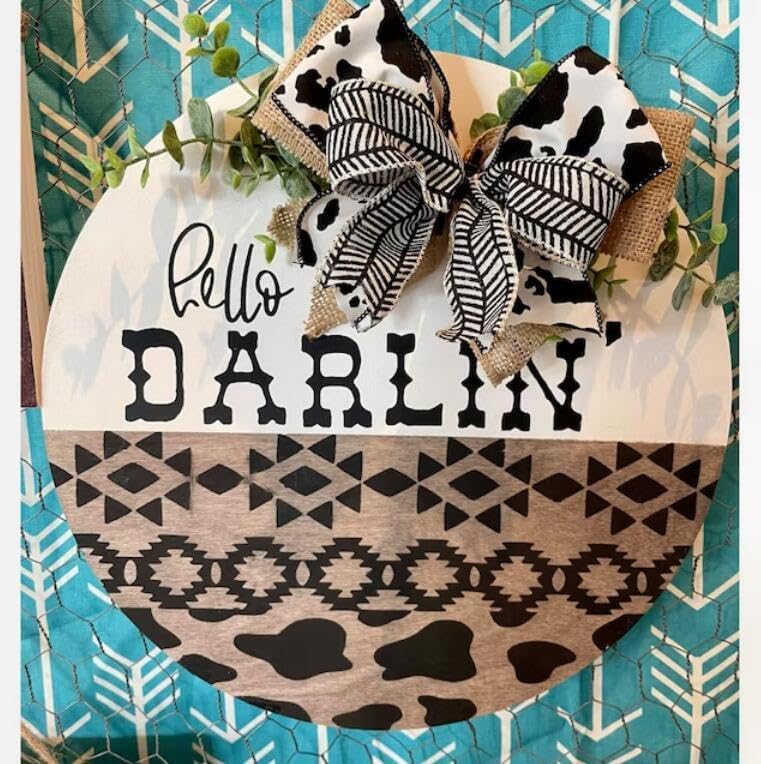 Welcome Stencils for Painting on Wood 12” Welcome Stencil for Wood Sign Hello Doormat Stencils Templates for Door Hanger Door Mat Fabrics