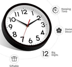 DAXSMY 12 Inch Wall Clock Silent Non-Ticking Battery Operated Analog Clock - Image 8