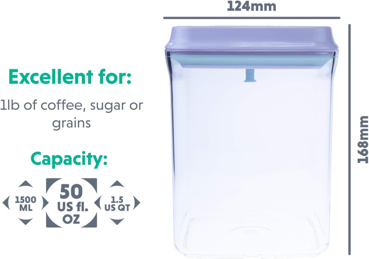 Bop Top | Airtight Meal Prep Containers with Lids | Food Storage Container Sets | Snack and Overnight Oats Fridge Organizer | Pantry and Kitchen Organization