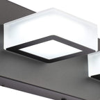 Ralbay LED Modern Black Bathroom Vanity Lights 3 Lights Acrylic Modern Black - Image 2