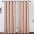 LEMOMO Blush Thermal Blackout Curtains/52 x 95 Inch/Set of 2 Panels Room by Lemomo