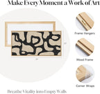 Framed Abstract Neutral Horizontal Wall Art Bedroom, Large Abstract Canvas - Image 7