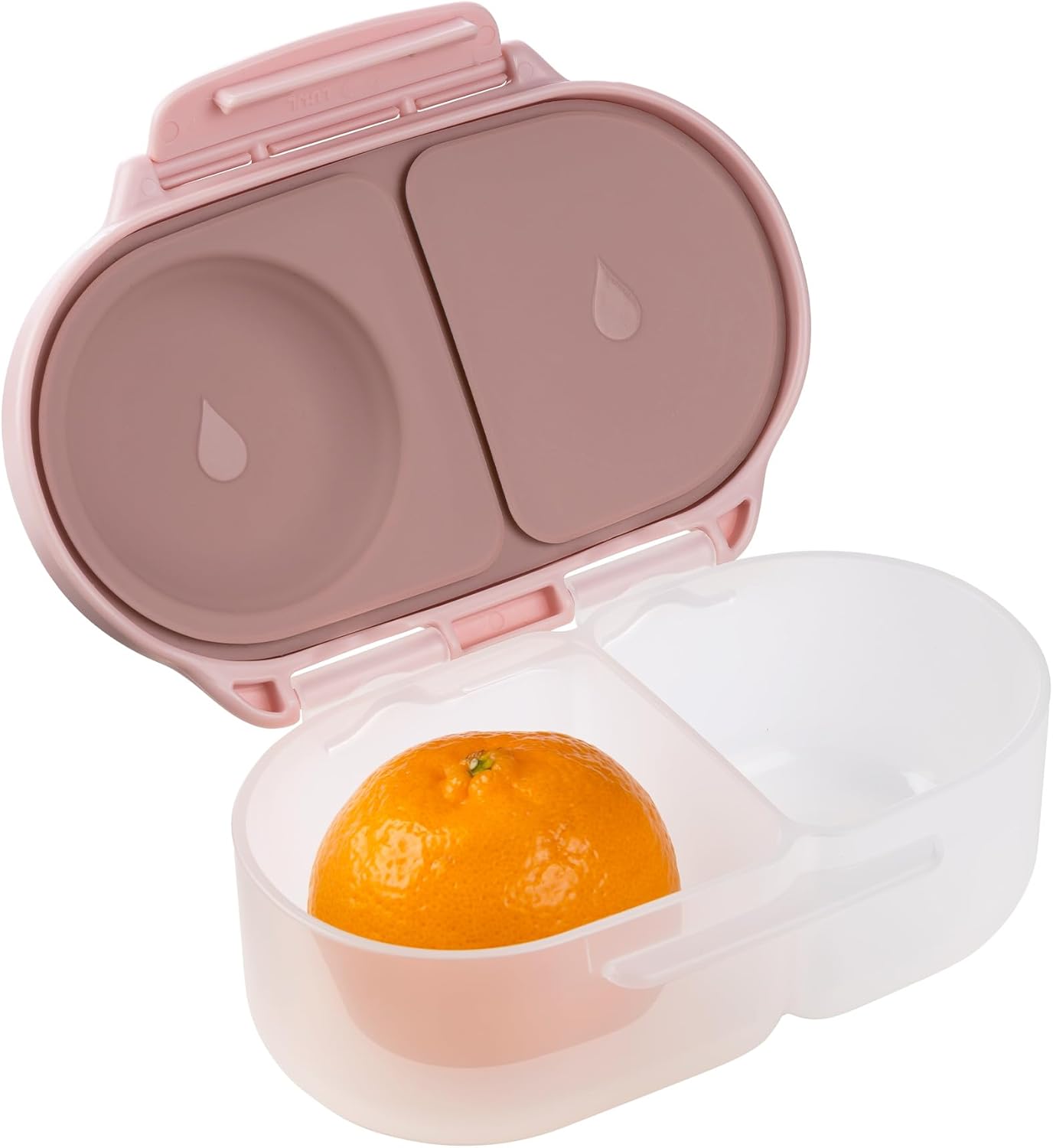 b.box Snack Containers for Kids, Toddler Snack Box Container, Reusable Small Bento Box for Lunch, School & Travel, Leak Proof, BPA free, Dishwasher Safe, Ages 4 months+ (Blush Crush, 12oz capacity)