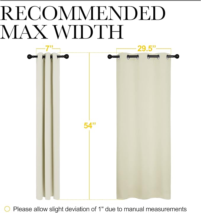 NICETOWN Room Darkening Draperies Window Curtain Panels, Thermal Insulated - Image 7