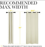 NICETOWN Room Darkening Draperies Window Curtain Panels, Thermal Insulated - Image 7
