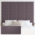 IFNOW Wall Mounted Upholstered Headboard King, 3D Peel and Stick Soundproof by IFNOW