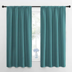 NICETOWN Kitchen Curtains, Short Blackout Curtains & Drapes, Sea Teal, Thermal by NICETOWN