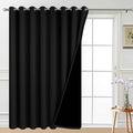Yakamok 100% Blackout Thermal Insulated Sliding Door Curtains, Noise Reducing by Yakamok