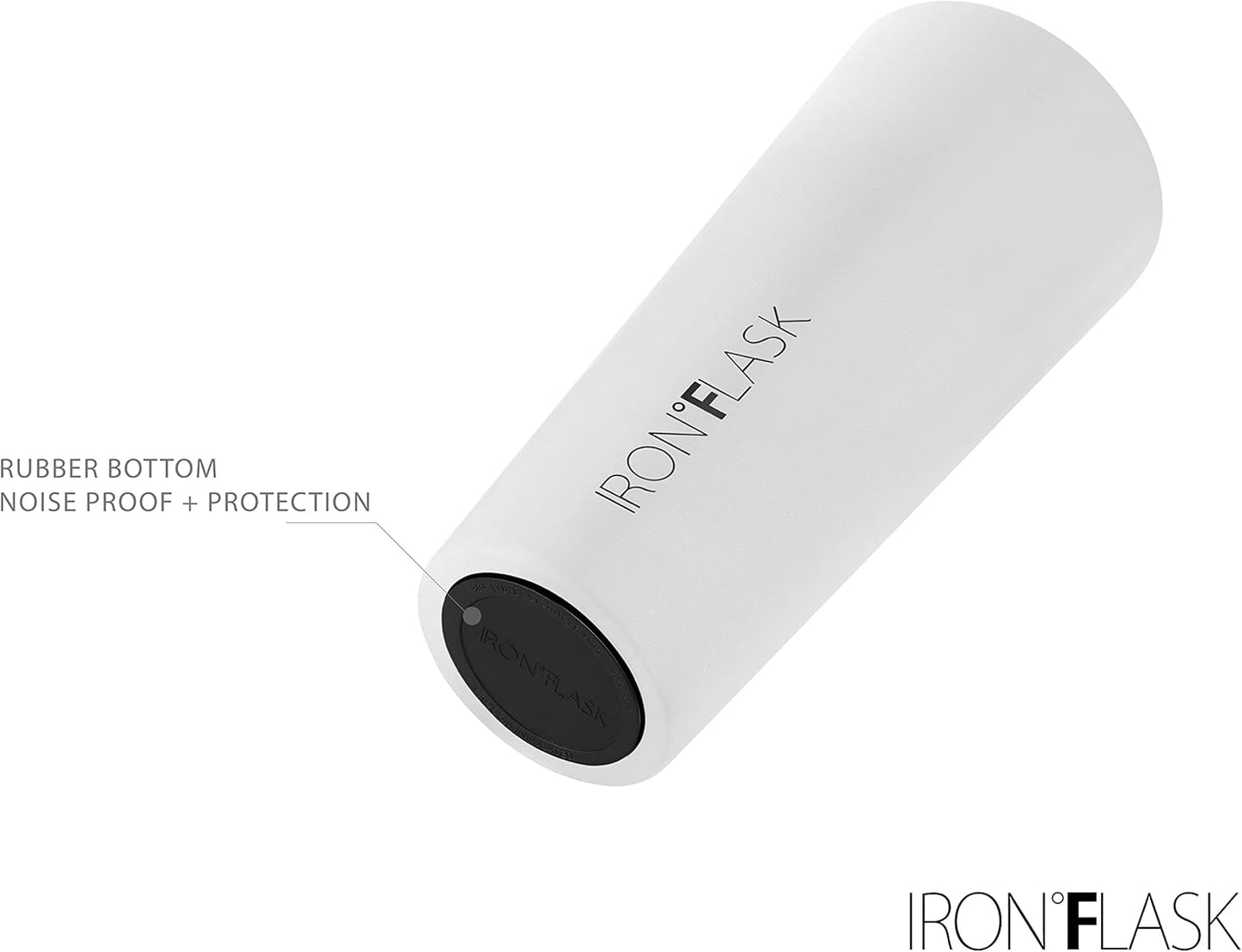 IRON °FLASK Classic Tumbler - Vacuum Insulated Stainless Steel Water Bottle, Double Walled, Drinking Cup, Insulated Travel Mug (Dark Rainbow, 24 oz Solid Lid)