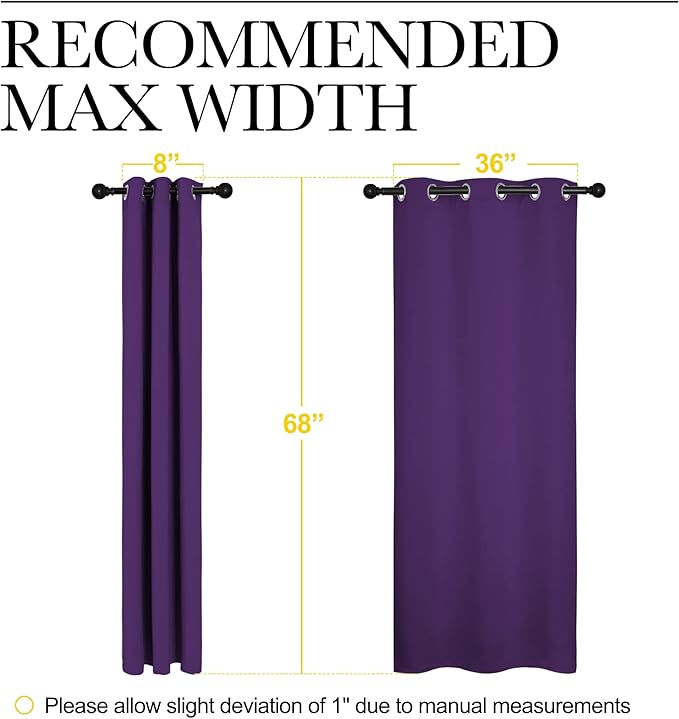 NICETOWN Kitchen Short Blackout Curtains, Home Decoration Thermal Insulated - Image 7