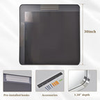 30"x 30" Silver Bathroom Mirror - Image 4