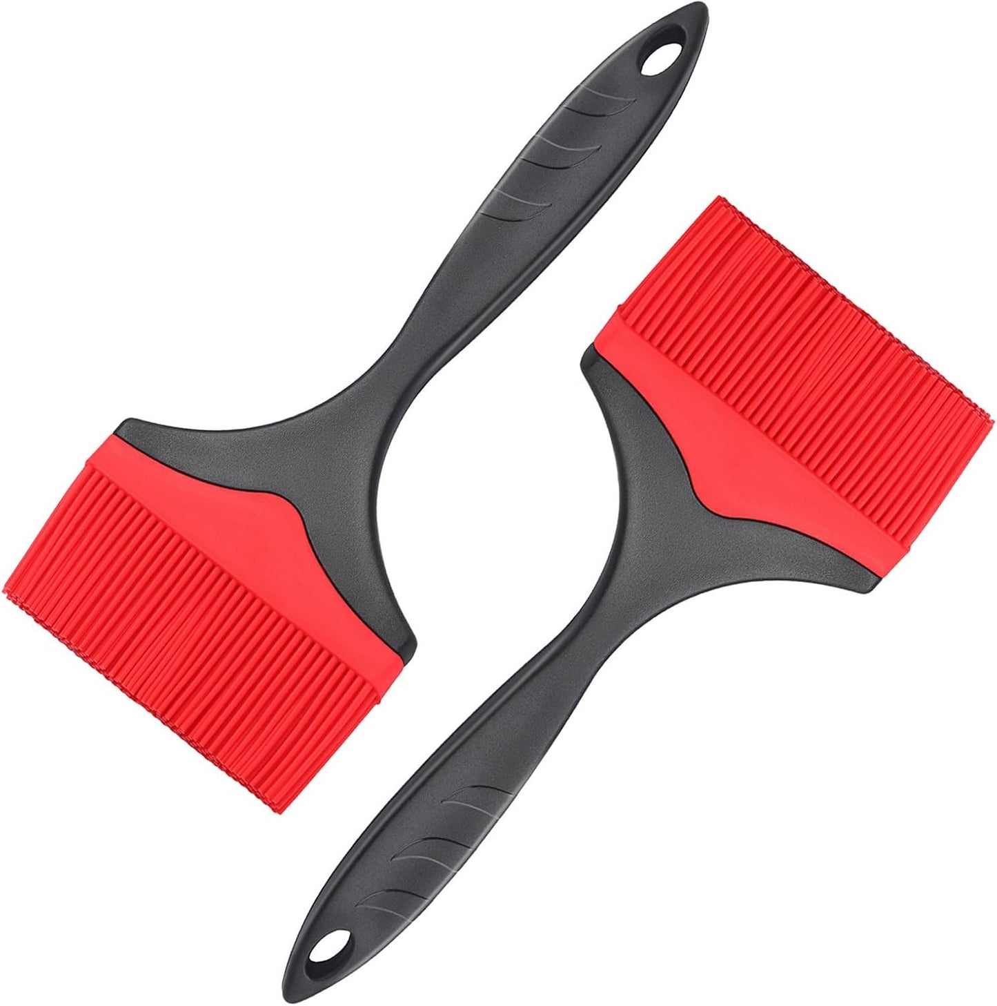 Large Silicone Basting Pastry Brush - Silicone Basting Brush for Grilling,Heat Resistant Brushes Spread Oil Butter Sauce for Cooking Baking BBQ,3.95inch Extra Wide Grill Basting Brush（Red 2）