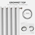 Joydeco Blackout Patio Sliding Door Curtains 84 Inches Long, Grommet Privacy - Image 9