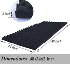 4 Pack Sound Proof Foam Panels for Walls, High Density Fire Resistant - Image 4