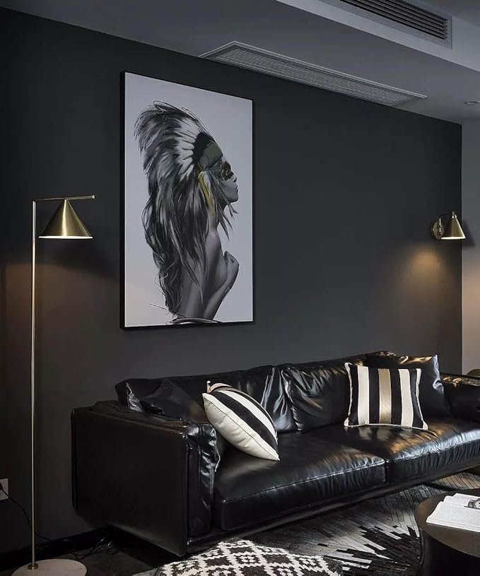 197"x17.7" Black Wallpaper Peel and Stick Decorative Self-Adhesive Black - Image 4