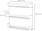 ClosetMaid 3-Tier Hanging Wall Mounted Metal Rack - Image 13