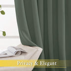 NICETOWN Blackout 90 inch Sliding Door Curtain - Image 6