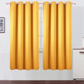 LEMOMO Blackout Curtains 66 x 72 Inch Long Yellow Curtains Set of 2 Panels Room by Lemomo