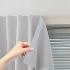 Portable Light Blocking Curtains Self-Stick Design, Removable Adhesive Window by Sovtfides