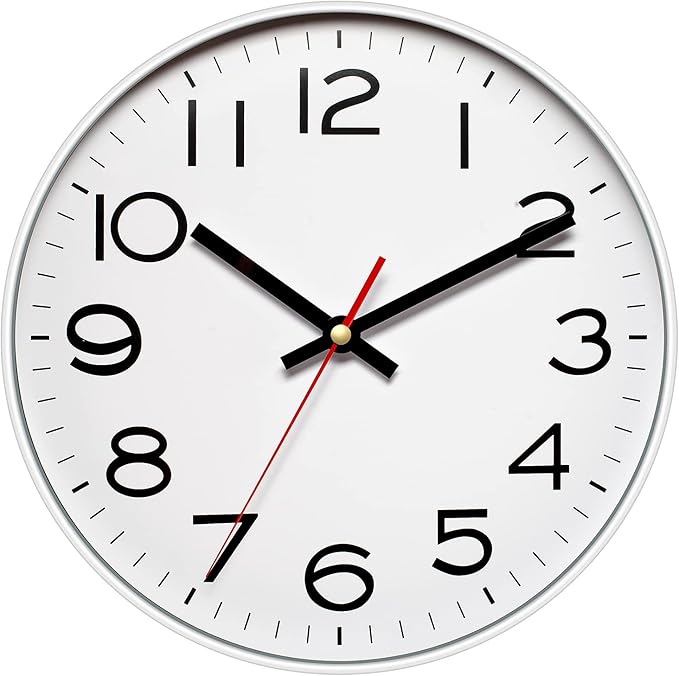 NUOVO 12Inch Wall Clock Number Quartz Large Decorative Quiet Wall Clocks Home by Unknown