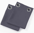 LEMOMO Grey Blackout Curtains 42 x 72 Inch Length/Set of 2 Curtain - Image 9