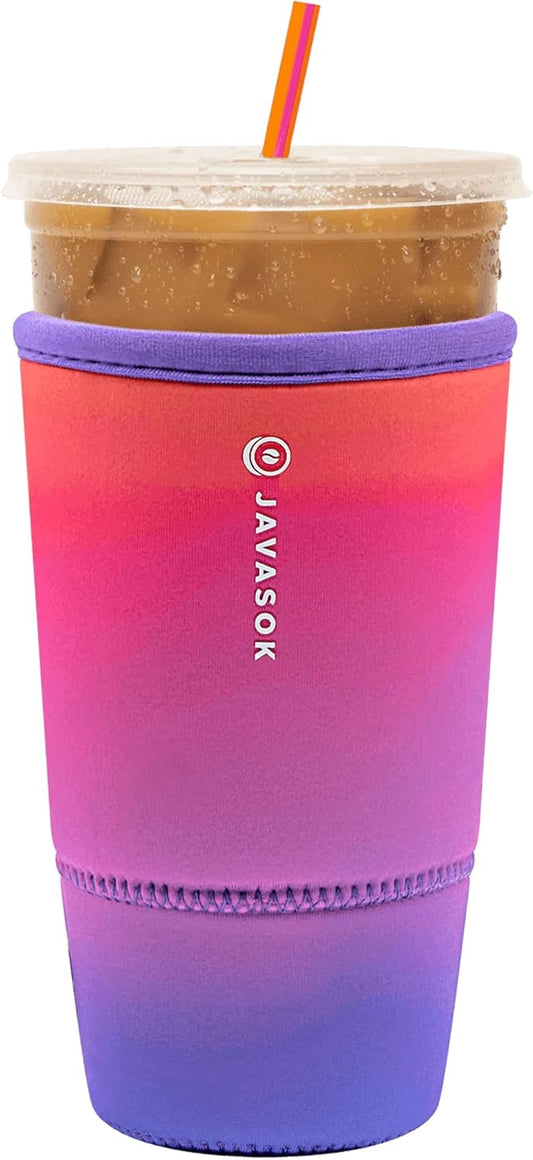 Sok It JavaSok Iced Coffee & Cold Soda Insulated Neoprene Cup Sleeve (Twilight, XXLarge: 44-48oz)